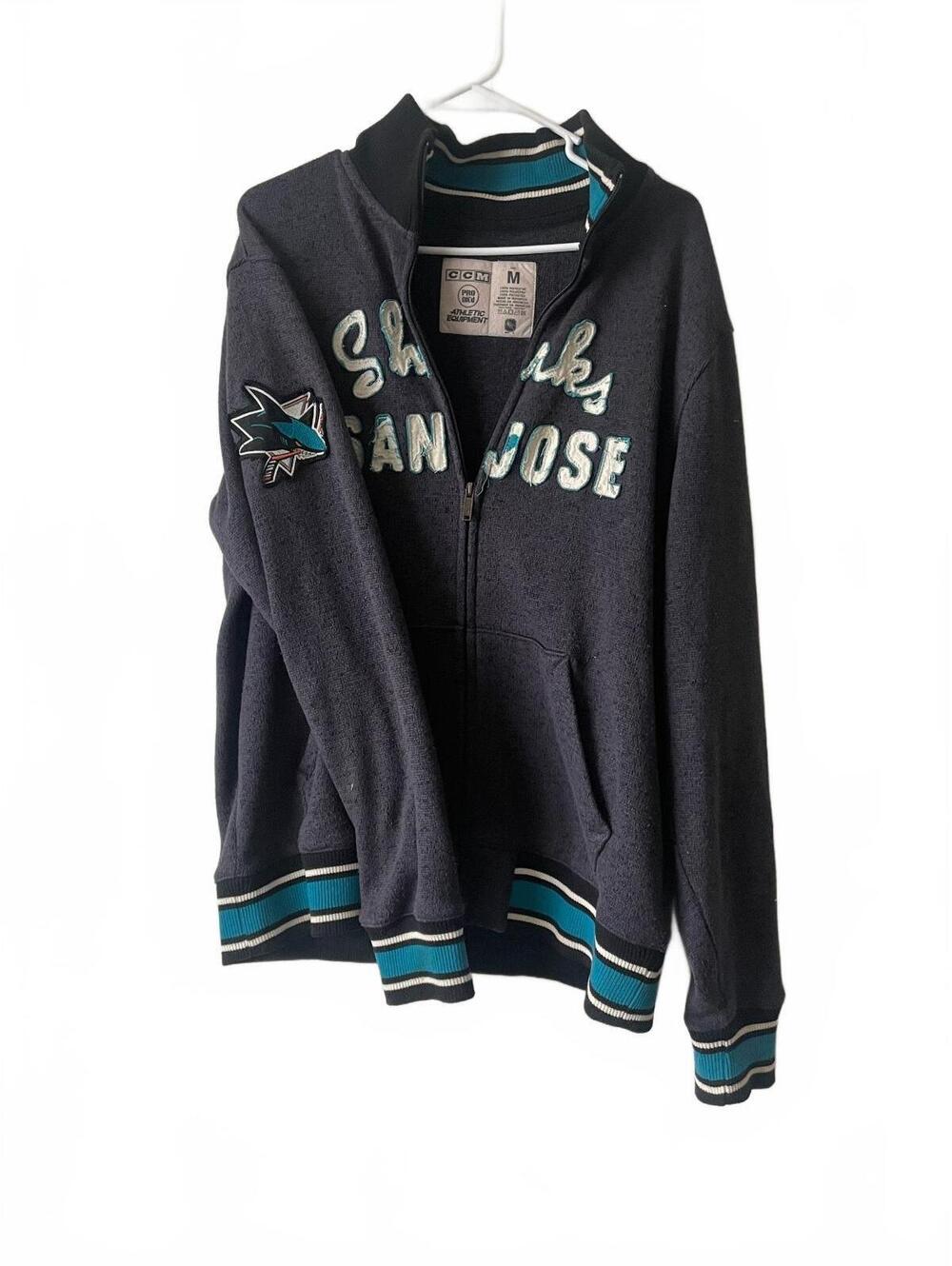 CCM San Jose Sharks NHL Full Zip Jacket Medium